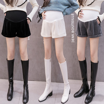 Pregnant womens shorts womens spring and autumn fashion wear underbelly leggings autumn and winter slim Joker pants maternity wear autumn wear