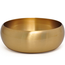 Brass handmade a bowl of thousands of rice ornaments copper bowl of Buddha sound Bowl Temple tableware