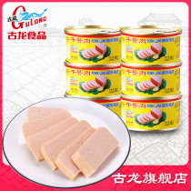 Cologne food luncheon meat canned outdoor convenient ready-to-eat dormitory pork ham sausage cooked food new Year 190g*6