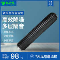 Fresh air system PVC silencer duct duct to reduce wind noise pipe Fan silencer motor silencer sound-absorbing pipe