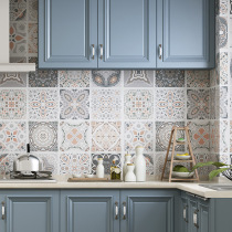 Kitchen self-adhesive high temperature resistant oil-proof wallpaper waterproof and moisture-proof household wall paper simple modern bathroom wall sticker