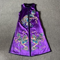 Cloud decoration totem 2021 original ethnic style womens hand embroidered three lions casual folio horse clip