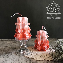 German Craft Handcarved Candle Gift Box Wedding Birthday Gift Girlfriend Accompanying Gift carved candle