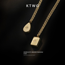 Korean fashion new kgold lucky six star couple necklace necklace female simple temperament niche choker jewelry
