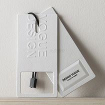 Customized clothing tag custom-made womens special-shaped thick paper card trademark certificate printed clothes listing label elevator logo design hanging card custom tag custom (Xin Bai flagship store)