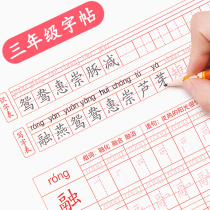 3rd Year Book of Language Words Book of Sync Textbooks People teach italics Book students Children sketching Bench 3 grades Hard pen calligraphy Calligraphy Practicing Calligraphy beginners Daily rehearscopies Daily strokes Pen Shunshun full set of letturoscopies Exercise Write a copybook