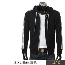 Moschino Moschino cuff splicing mens even hat cardiovert sweatshirt sports jacket A1714 8101