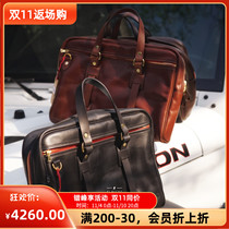 Spot British Croots Vintage RIRI zipper retro old travel briefcase handbag VL02