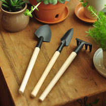 Gardening mini three-piece set of small shovel small hoe small rake meat balcony planting potted tools