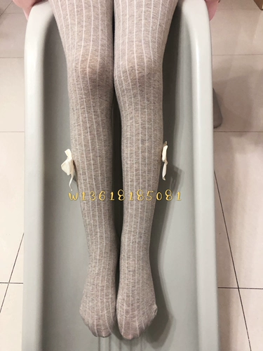 Демисезонные хаки бархатные колготки с бантиком