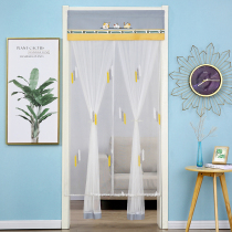Double-layer yarn curtain anti-mosquito curtain partition curtain bedroom kitchen bathroom lace door curtain wind water curtain non-perforated New