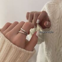 ins and Korean craze 100 hitch opening ring hollowed-out lines forefinger fashion joint ring men and women can be worn