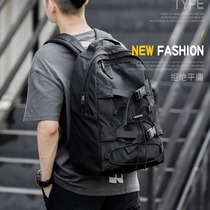 2020 new Korean version of multifunctional skateboard backpack mens tooling backpack travel Large Capacity student schoolbag mens bag