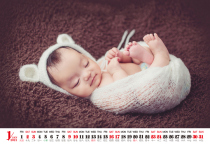 001-2021 full moon newborn baby 100 days photo growth record book photo calendar Simple desk calendar template