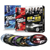  Genuine Fast and Furious 1-8 Complete works of movies DVD disc Disc European and American action movies HD videos