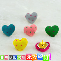 5 Color 5 Grain Cloth Art Wave Point Loving Press Stud wall Wall Wall Nails Creative color Work Words Cork Nails Big head Tnails