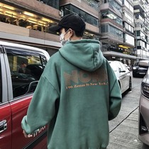 Jacket ins hooded sweater mens loose trendy American style oversize niche high street tide brand spring and autumn Li Ning flag