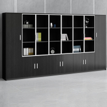 Office bookcase Wooden file cabinet Data file cabinet Locker with lock cabinet Panel bookshelf with glass door