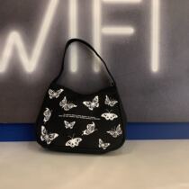 Earth Cool Trampoline New Butterfly Armpits Bag Brief about 100 Lapped Canvas Hand Carry Bag Single Shoulder Bag bag