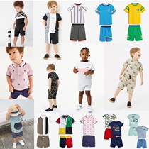(spot) Johan English next boy baby camouflan dinosaur vest short sleeve T-shorts two-piece set