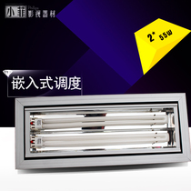 2x55w Inner embedded tricolour soft light Spotlight Embedded Angle Three Base Room Cold Light Lamp