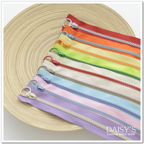 Kikujia Contrast Zipper Color Pull Ring Big Pass Closed Tail Zipper No. 5 Zipper 45cm 60cm