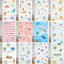 Glass Stickers Light Transmission Opaque Cartoon Children Windows Shading Shading Bathrooms Toilet Shelter Window Flower Cling Film