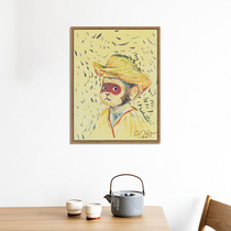 (Art Derivatives) Chen Jianzhous Wukong Van Gogh No 6 has a mounted canvas micro-spray wall painting