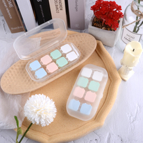 Contact lens case Multiple dress minimalist Transparent Day Style Press-Proof Leakproof Clamshell Large Capacity Myopia Double box