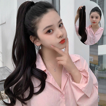Fake horse tail grab clamp middle and long curly hair wave fluffy natural high horse tail wig female network red real and fake braids