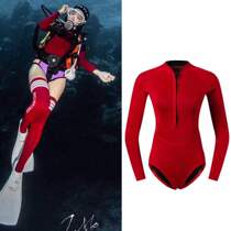 2mm fashion multi-color macaron female wetsuit surfing long sleeve top snorkeling jellyfish suit warm connelly