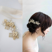 19-year new bridal headwear European retro rhinestones exquisite hair comb Bridalheaddress