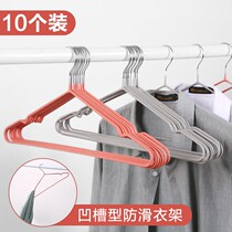 Shelf of bright clothes household clothes stainless steel clothes childrens seamless clothes hooks clothes racks clothes racks hanging clothes
