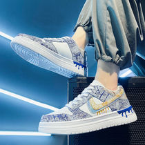 2022 aj mens shoes spring new high-top sneakers Korean version of the trend student sports casual shoes for men