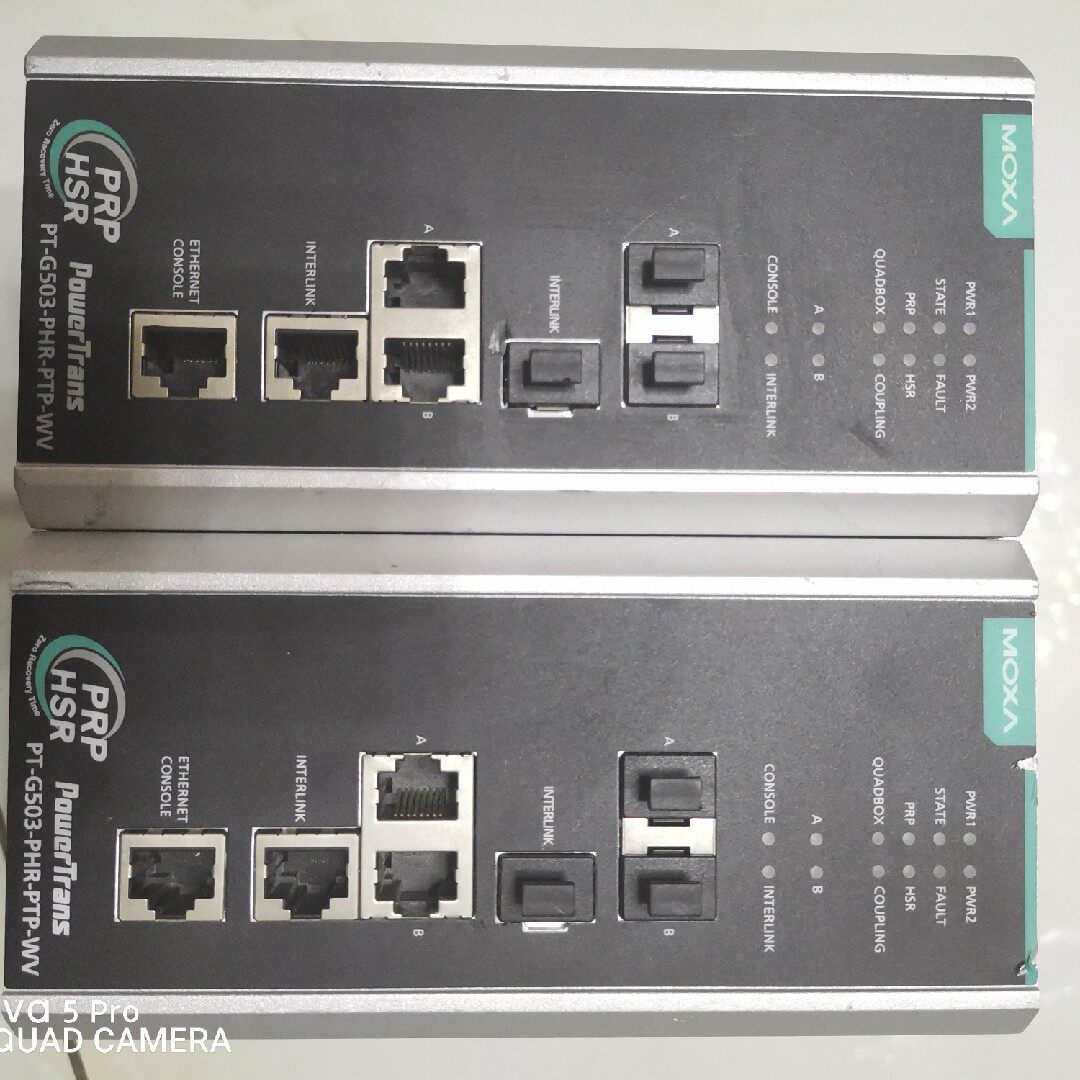 MOXA PT-G503-PHR-PTP-WV Industrial Managed Ethernet Switch for Power