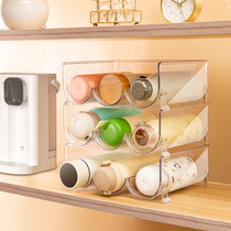 Desktop water cup storage rack transparent multi-layer creative stackable cup rack dustproof household insulation cup storage rack