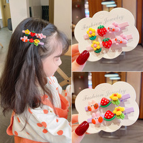 Children hairclip does not hurt hair girl baby princess hair card hair accessories headwear clip Korean little girl cute edge clip