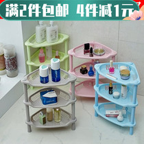 2 pieces of kitchen high quality plastic triangle shelf kitchen holding rack mini storage shelf