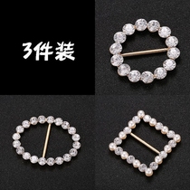 Knotted buckle invisible Summer Skirt Belt accessories High-end Dual-use Garment Corner Clasp 100 lap t-shirt Lower swing silk scarves