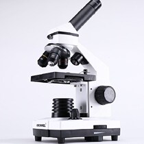 Microscope 1600x monocular straight cylinder with slide optical microscope scientific toy bio-class birthday present