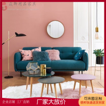 Cloth sofa Nordic simple modern fashion storefront residential beauty salon model room furniture cotton living room 23 sofa