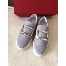 roger vivier domestic spot grey diamond sneakers