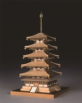 Japanese woodyjoe1 150 Falong Temple five-heavy tower tenon structure Art Assembly craft model