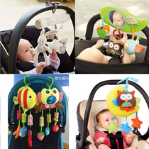Baby stroller pendant toy Newborn bedside hanging rattle clip Music box Baby puzzle Plush fabric art girl
