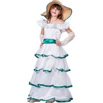 Childrens show acting little girl French traditional ethnic dress farm estate cos clothes dress princess dresses