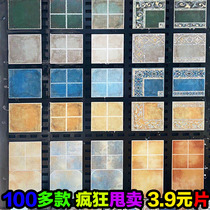 Antique brick American vintage toilet non-slip floor tiles pastoral tiles balcony kitchen wall tiles 300x300 tiles