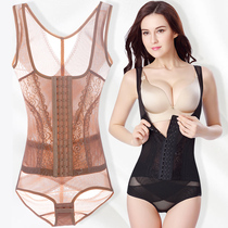 Thin breasted reinforced lock fat corset-up jersey one-piece tights womens body shaping underwear shaping inner clothes