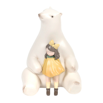 Net Nordic Nordic Model House Decoration White Night Fairy Bear · Summer Night Home Decoration Living Room Wine Cabinet Decoration Gifts