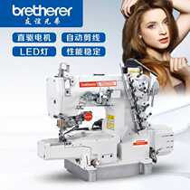 600 small square head cuff electric direct drive computer automatic three needle five thread sewing machine industrial