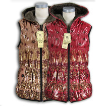 Clear Cabin Mom Cotton Marclamping with cap Folds Coat Lady 4xl Rose Red Flower Color Autumn Winter Bright Face Horse Chia Cardiovert